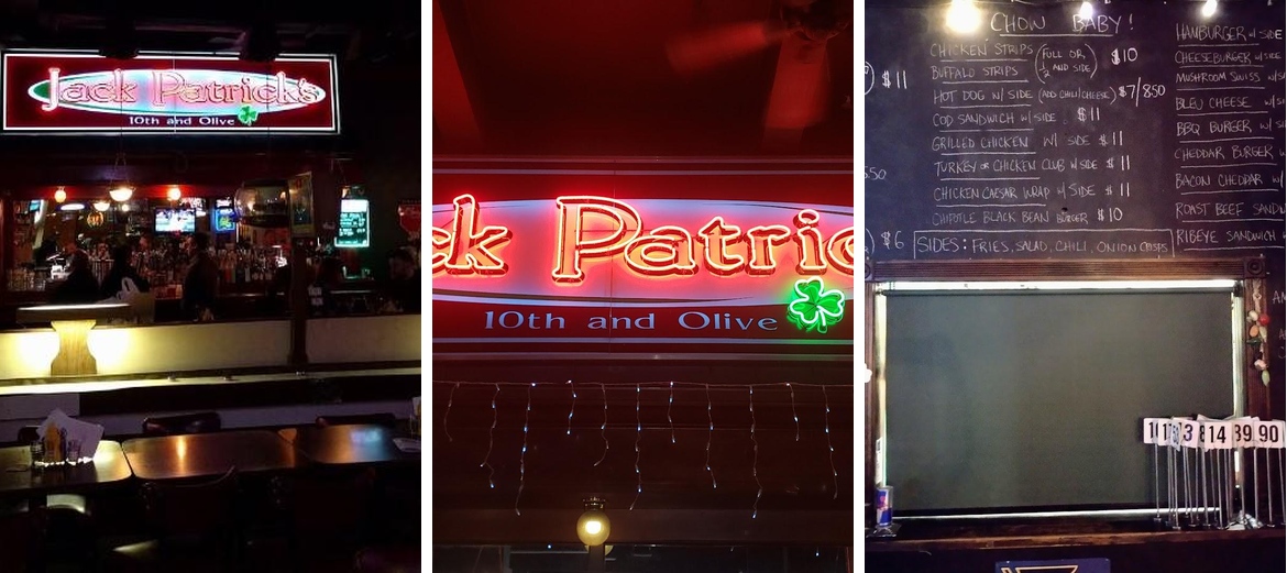 Jack Patrick's Bar & Grill Menu